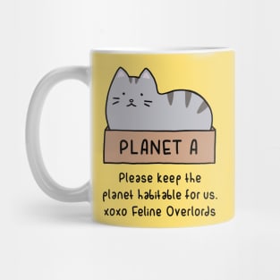 Gray Cat - Habitable Planet (Buttercream) Mug